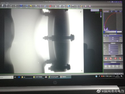 益阳市首例X射线成像检测技术在毛家塘变电站试行